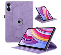 Case for Xiaomi Redmi Pad Pro 12.1 Inch 2024 Case PU Leather Multi-Angle 360 Degree Rotatable Lightweight Protective Rotating Cover with Stand Function - Purple