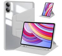 Case for Xiaomi Redmi Pad Pro 12.1 Inch 2024 Cover with Clear Transparent Back Shell Cover with 360 Rotating Stand Auto Wake/Sleep,Ultra-thin Flip protective case