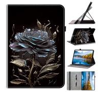 Case for Xiaomi Redmi Pad Pro 12.1 Inch 2024, PU Leather Protective Cases Smart Shell Folio Stand Cover with Card Slots for Xiaomi Redmi Pad Pro 12.1 Inch 2024,Black Rose