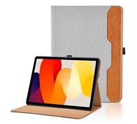 Case for Xiaomi Redmi Pad SE 11 Inch 2023, PU Leather Protective Case with Pocket and Pen Loop, Smart Cover with Stand Function - Grey