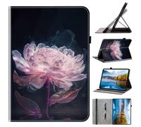 Case for Xiaomi Redmi Pad SE 11 inch 2023, PU Leather Protective Cases Smart Shell Folio Stand Cover with Card Slots for Xiaomi Redmi Pad SE 11 inch 2023,Purple Flower