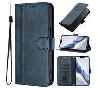 Case for Xiaomi Redmi Turbo 5 5G / Poco X8 Pro 5G, Flip Wallet Phone Case Shockproof Retro PU Leather Protective Cover with Magnetic Clasp Kickstand Card Slots Holder Cover, Blue