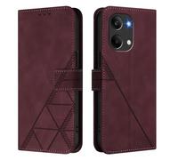 Case for Xiaomi Redmi Turbo 5 Max/Poco X8 Pro Max, Flip Wallet Phone Case Shockproof PU Leather Book Folio Protective Cover with Magnetic Clasp Kickstand Card Slots Holder, Burgundy
