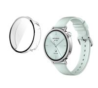 Case for Xiaomi Watch S4 41 mm Smartwatch Protective Case, 360° All-Round PC Case Hard PC Bumper Protective Case Housing Smartwatch Cover (Transparent)