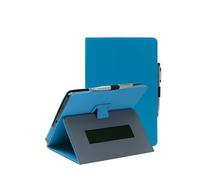 Case for XPPen Magic Note Pad 10.95 Inch, FJIASTB PU Leather Folding Cover with Pen Holder and Wrist Strap, Business Travel Portable (Light Blue)