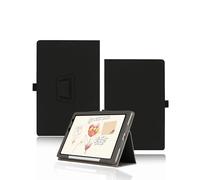 Case for XPPen Magic Note Pad 10.95 Inch, yystao PU leather Protective Cover - Hand-strap design, Skin-textured full wrap design, Black