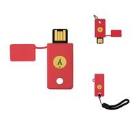 Case for YubiKey 5 NFC,Silicone Protective Cover Holder Fit for Yubico Security Key,Quick Access & Everyday Protection-Red