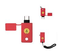 Case for YubiKey 5C NFC,Silicone Protective Cover Holder Fit for Yubico Security Key C NFC,Quick Access & Everyday Protection-Red
