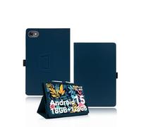 Case for Zenva T80 Tablet 10.1 Inch, yystao PU leather Protective Cover Compatible with HotLight Tablet C10 10.1 Inch - Hand-strap design, Skin-textured full wrap design, Blue