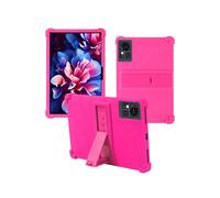 Case for ZONKO 2025 Release 11 inch Android 14 Tablets，WUNIAK Shock Proof Lightweight Stand Rubber Shell Protective Cover,Kids Friendly Soft Silicone Adjustable Stand Cover,Rose Red.
