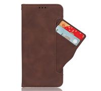 Case for ZTE Blade A76 4G Cover.PU leather Flip phone Case With Movable Card Slots.Fall protection,Bracket design-Brown