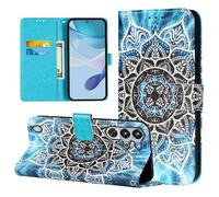 Case for ZTE Nubia Red Magic 10 Pro, Flip Wallet Phone Case Colour Pattern Shockproof PU Leather Protective Cover with Magnetic Clasp Kickstand Card Slots Holder, Mandala