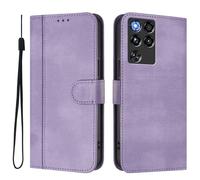 Case for ZTE Nubia Red Magic 11 Pro, Flip Wallet Phone Case Shockproof Retro PU Leather Protective Cover with Magnetic Clasp Kickstand Card Slots Holder Cover for ZTE Nubia Red Magic 11 Pro, Purple