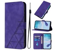 Case for ZTE Nubia RedMagic 11 Air, Flip Wallet Phone Case Shockproof PU Leather Book Folio Protective Cover with Magnetic Clasp Kickstand Card Slots Holder for ZTE Nubia RedMagic 11 Air, Purple