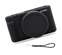 Case for ZV-1 Vlog Camera, EONORY Anti-Scratch Slim Fit Soft Sleeve ZV-1 Camera Silicone Cover with Strap Wrist for Sony ZV-1 Digital Camera (Black)