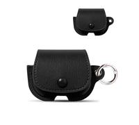 Case for ZYHKON Earbuds,daunke PU Leather Soft Protective Cover,Includes a round button to Prevent Loss,Shockproof and Drop-Proof,waterproof,Lightweight and Portable,Black