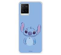Case forVivo Y21S - Vivo Y33s Official Lilo & Stitch Blue Transparent to Protect Your Mobile Phone Flexible Silicone Case with Official Disney Licensed