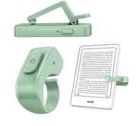 [Case-Friendly] Remote Control Page Turner Ring for Kindle Paperwhite Oasis Scribe Kobo eReaders Page Turner Clicker with Storage Bag