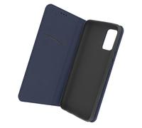 Case Galaxy A52 and A52 5G Card Holder Real Leather dark Blue