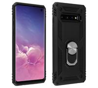 Case Galaxy S10 Bi Material Rigid And Flexible Ring Black Video Support