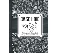 Case I die: After my death planner book, Make life easier for those you leave behind - Hardcover, Matte Finish 8.25 x 11 in