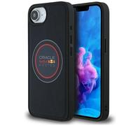 Case iPhone 16E Red Bull Racing Faux Leather Blue MagSafe Logo Bulls