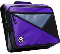 Case-it The Universal Zipper Binder - 2 Inch O-Rings - Padded Pocket That Holds up to 13 Inch Laptop/Tablet - Multiple Pockets - 400 Page Capacity - Comes with Shoulder Strap - Purple LT-007