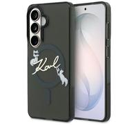 Case Karl Lagerfeld Galaxy S26 Plus Transparent Black MagSafe Cat Logo