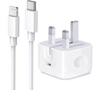 Case Logic iPhone PD Fast Charger [Apple MFi Certified] 20W Type C Power Block Wall Charger Plug Adapter with 6.6FT USB-C to Lightning Cable Compatible with iPhone 14 13 12 11 X(2nd Generation)