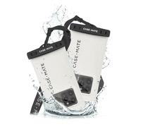 Case-Mate 2 Pack IP68 Waterproof Phone Pouch - Floating Waterproof Phone Case w/Crossbody Lanyard - Beach Cruise Ship Travel Essentials - Compatible w/All Devices, Touchscreen Friendly - Sand Dollar