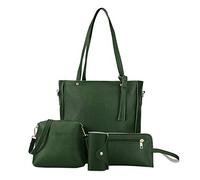Case Mate 20 Pro Wallet Four Piece Shoulder Bag Women's Purses Large (Green, One Size)