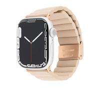 Case-Mate Apple Watch Band 42mm 41mm 40mm 39mm - Vegan Leather Replacement Strap for Men and Women - Compatible w/iWatch Series 10/9/8/7/6/5/4/3/2/1/SE - Engraved Clasp Signature Ridge Band - Taupe
