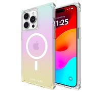 Case-Mate BLOX iPhone 15 Pro Max Case - Iridescent Rainbow [12FT Drop Protection] [Compatible with MagSafe] Magnetic Cover with Square Edges for iPhone 15 Pro Max 6.7", Anti-Scratch, Shockproof