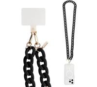 Case-Mate Crossbody Phone Lanyard/Chain [Works with All Phones] Hands-Free Cell Phone Strap - Phone Charm - Neck Chain Holder for iPhone 14 Pro Max/ 13 Pro Max/ 12 Pro Max/ 11/ S22 Ultra - Black