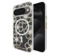Case-Mate Google Pixel 10 Pro/Pixel 10 Case [6.3", 2025] [12ft Drop Protection] [Wireless Charging] Sparkly Floral Case Anti-Yellowing, Anti-Scratch Tech, Shockproof, Slim Fit - Floral Gem