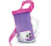 Case-Mate - IP68 Waterproof Phone Pouch [Touchscreen Compatible] - Floating Waterproof Phone Case w/Crossbody Lanyard for iPhone 14 Pro Max/ 13 Pro Max/ 12 Pro Max/ 11/ S23 Ultra - Purple Paradise