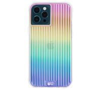 CASE-MATE iPhone 12 / iPhone 12 PRO 10 ft Drop Protection Case Tough Groove - Iridescent with Micropel Cover