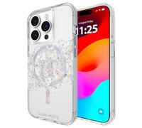 CASE-MATE iPhone 15 Pro Case - Touch of Pearl [12FT Drop Protection] [Compatible with MagSafe] Magnetic Cover with Cute Bling Sparkle for iPhone 15 Pro 6.1", Anti-Scratch, Shock Absorbent, Slim Fit