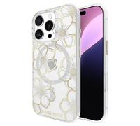 Case-Mate iPhone 16 Pro Case [Compatible with MagSafe] - Sparkly Floral Phone Case with 12ft Drop Protection - Premium Magnetic Cover for iPhone 16 Pro - Floral Gems
