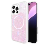 Case-Mate iPhone 16 Pro Max Case [Compatible with MagSafe] - Iridescent Liquid Glitter Phone Case with 12ft Drop Protection - Premium Magnetic Cover for iPhone 16 Pro Max - Soap Bubble Waterfall