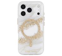 Case-Mate iPhone 17 Pro Case [Compatible with MagSafe] - Stylish Marble Phone Case with 12ft Drop Protection - Premium Magnetic Cover for iPhone 17 Pro - Karat Granite