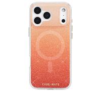 Case-Mate iPhone 17 Pro Max Case [Compatible with MagSafe] - Stylish Sparkly Phone Case with 12ft Drop Protection - Premium Magnetic Cover for iPhone 17 Pro Max - Twinkle Orange Ombre