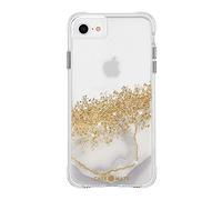 CASE-MATE Karat Marble Case protective cover compatible with Apple iPhone SE 3rd gen (2022) case gold/iPhone SE 2nd gen (2020) case [Real 24 Karat gold foil | 10 ft drop protection] - Marble/Gold