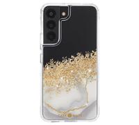 Case-Mate Karat Marble Case protective cover compatible with Samsung Galaxy S22 Case Gold [Recycled material | Designed for Samsung | 10 ft drop protection | 24 Karat real Gold Foil] - Marble