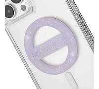 Case-Mate Magnetic Phone Grip [Loop Grip] Removable Magnetic Phone Ring Holder For Hand - Soft Ultra Thin Collapsible MagSafe Phone Holder for iPhone 14 Pro Max/ 13 Pro Max/12 Pro Max - Purple Sparkle