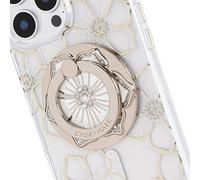 Case-Mate Magnetic Phone Grip & Ring Stand - Collapsible and Removable MagSafe Accessories for iPhone 16 Pro Max /15 Pro Max/14/13/12/S25 Ultra - Floral Gems