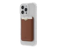 Case-Mate - Magnetic Wallet/Card Holder - Designed for MagSafe Compatible iPhones and Cases - Made with Vegan Leather, Holds up to 3 Cards & Cash, Cognac Brown