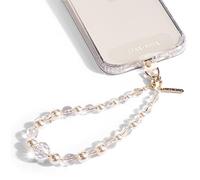 Case-Mate Phone Charm with Beaded Crystals and Pearls - Detachable Phone Lanyard - Wrist Strap - Adjustable Phone Grip Strap for Women - iPhone 16 Pro Max/ 15 Pro Max/ 14 Pro Max/13/12 - Crystal Pearl