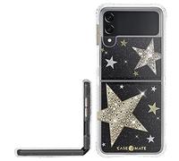 Case-Mate Samsung Galaxy Z Flip 3 Case - 6.7" Sheer Superstar - 10ft Drop Protection with Wireless Charging - Luxury Bling Glitter Case for Galaxy Z Flip 3 - Anti Scratch, Shock Absorbing Materials