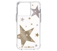 Case-Mate Sheer Superstar Protective Cover for Apple iPhone 13 Pro - Glitter Star Design, 10 ft Drop Protection, Shockproof, Anti-Scratch - Clear